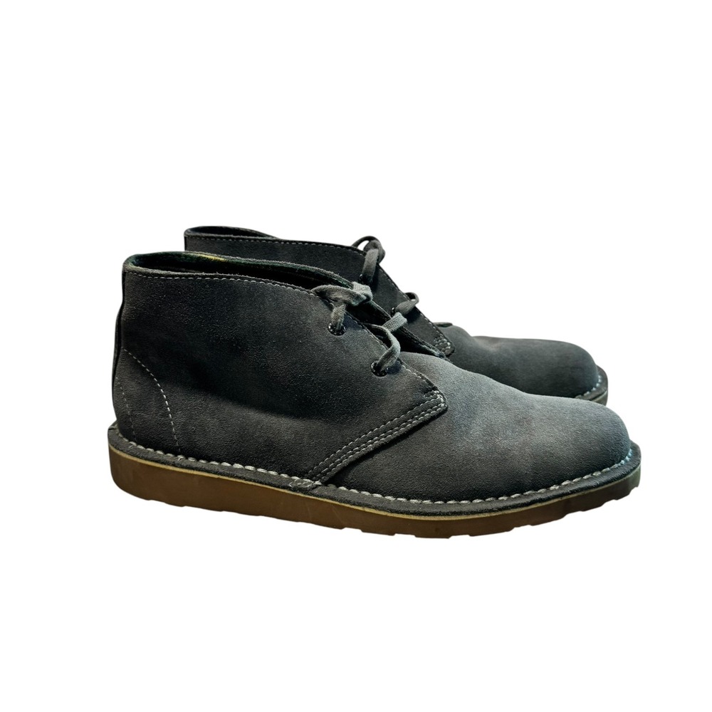 LL Bean Stonington Cabincore Chukka Soft Suede Leather Ankle Boots Women 11 Gray